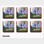 ヴィンテージプエルトリコスクエアステッカー スクエアシール (シート)