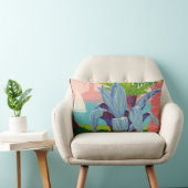 ヴィンテージプエルトリコトラベルアートイラストレーション ランバークッション (椅子)