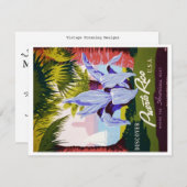 ヴィンテージプエルトリコトラベルトロピカル 案内状 (正面/裏面)