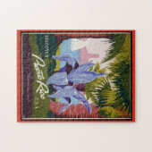 ヴィンテージプエルトリコトラベルポスター ジグソーパズル (横)