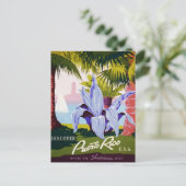 ヴィンテージプエルトリコトラベル – 熱帯アールデコ ポストカード (スタンド正面)