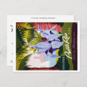 ヴィンテージプエルトリコト救ラベルトロピカル – ザ – デート 案内ポストカード (正面/裏面)