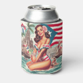 ヴィンテージプエルトリコピンアップ 缶クーラー (缶裏面)