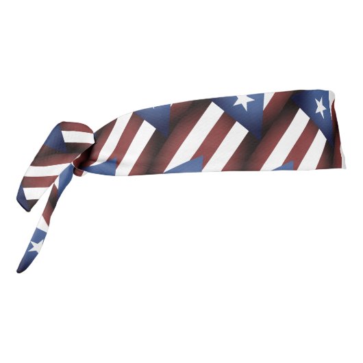 ヴィンテージプエルトリコ国旗のスポーツヘッドバンド タイヘッドバンド (回転270)