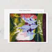 ヴィンテージプエルトリコ旅行トロピカルカスタマイズ ポストカード (正面/裏面)