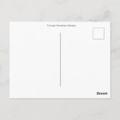 ヴィンテージプエルトリコ旅行トロピカルカスタマイズ ポストカード (裏面)