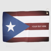 ヴィンテージプエルトリコ旗カスタムゴルフタオル ゴルフタオル (横)