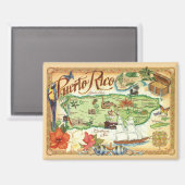 ヴィンテージプエルトリコ磁石 マグネット (正面/裏面)