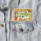 ヴィンテージプエルトリコ磁石 缶バッジ (インサイチュ)