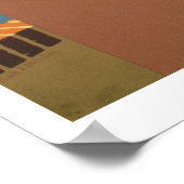 ヴィンテージプエルトリコWPA旅行ポスターを発見 ポスター (角)