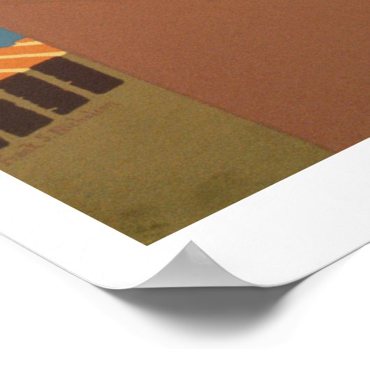 ヴィンテージプエルトリコWPA旅行ポスターを発見 ポスター (角)