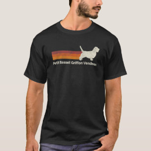 ヴィンテージプチバセットグリフォンベンデーンレトロママパパ Tシャツ