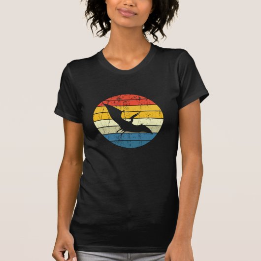 ヴィンテージプテロダクチルレトロ恐竜 Tシャツ (正面)