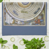 ヴィンテージプトレマイオス平面座図バイアンドレアス・セラリアス キッチンタオル (折り畳み)