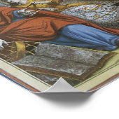 ヴィンテージプトレマイオス平面座図バイアンドレアス・セラリアス ポスター (角)