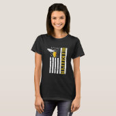 ヴィンテージプライドビーキーパーUSA国旗 – Bee Hispeer Tシャツ (正面フル)