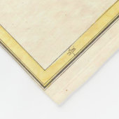 ヴィンテージプラッツバーグ・ニューヨークの地図(1872) フリースブランケット (角)