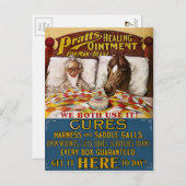 ヴィンテージプラットヒーリング軟膏の広告 ポストカード (正面/裏面)