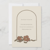 ヴィンテージプラットフォーム日付カードの保存 セーブザデート (裏面)