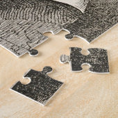 ヴィンテージプラトン哲学者のイラストレーション ジグソーパズル (側面)