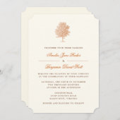 ヴィンテージプラネツリーメープル結婚式招待状 招待状 (正面/裏面)