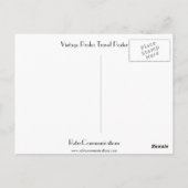 ヴィンテージプラハのポスター ポストカード (裏面)