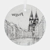 ヴィンテージプラハセラミックタイル ガラスオーナメント (裏面)