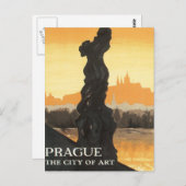 ヴィンテージプラハチェコスロバキア ポストカード (正面/裏面)