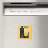 ヴィンテージプラハ(プラハ)ポスター マグネット (インサイチュ (食洗機))