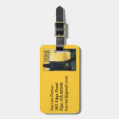 ヴィンテージプラハ（プラハ）ヴィン素晴らしテージ旅行ポスター ラゲッジタグ (正面縦)