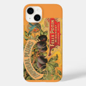 ヴィンテージプラムフルーツラベル Case-Mate iPhoneケース (裏面)