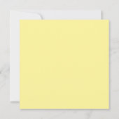 ヴィンテージプラムベビーシャワー黄色 招待状 (裏面)