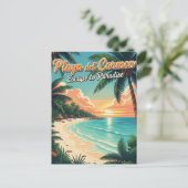 ヴィンテージプラヤデルカルメンメキシコトラベル ポストカード (スタンド正面)