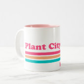 ヴィンテージプラントシティフロリダ ツートーンマグカップ (正面左)