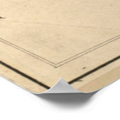 ヴィンテージプリマス村の地図MA (1846) ポスター (角)