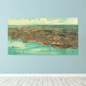 ヴィンテージプリマスMAの絵図（1910年） キャンバスプリント (インサイチュ (ウッドフロア))