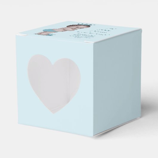 ヴィンテージプリンス赤ちゃんシャワーありがとう フェイバーボックス (正面サイド)