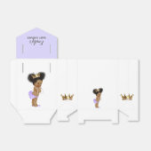 ヴィンテージプリンセスアフリカ系アメリカ人ベビー紫 フェイバーボックス (折り畳みなし)