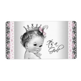 ヴィンテージプリンセスウォーターボトルラベル ラベル