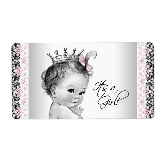 ヴィンテージプリンセスウォーターボトルラベル ラベル (正面)