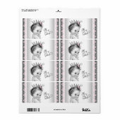 ヴィンテージプリンセスウォーターボトルラベル ラベル (フルシート)