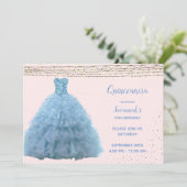 ヴィンテージプリンセスガウンストリングライトキンセアニェラ 招待状 (スタンド正面)