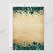 ヴィンテージプリンセスグリーンバタフライキンセアニラ 招待状 (裏面)