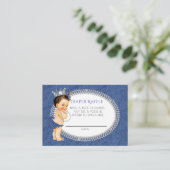 ヴィンテージプリンセスデニム&ダイヤモンドおむつラッフル エンクロージャーカード (スタンド正面)