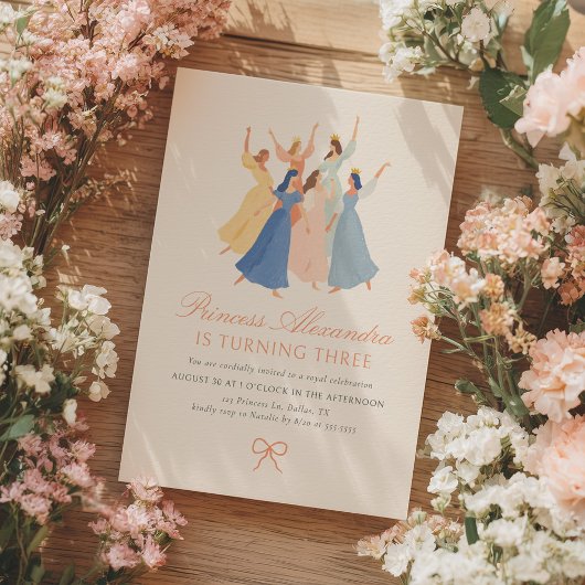 ヴィンテージプリンセスフェアユタレ誕生日 招待状