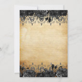 ヴィンテージプリンセスブラックバタフライキンセアニラ 招待状 (裏面)