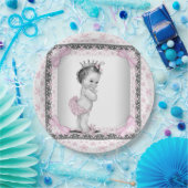 ヴィンテージプリンセスベビーシャワー ペーパープレート (パーティー)