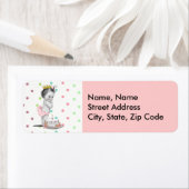 ヴィンテージプリンセスベビー誕生日住所 シール (インサイチュ)