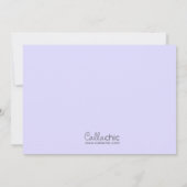 ヴィンテージプリンセス招待状パープルベビーブロンド 招待状 (裏面)