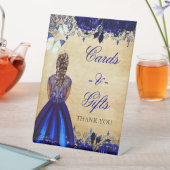 ヴィンテージプリンセス王室のブルーバタフライテーブル 台座サイン (インサイチュ)